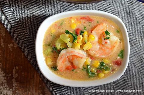 spicy coconut shrimp soup | Ally's Kitchen