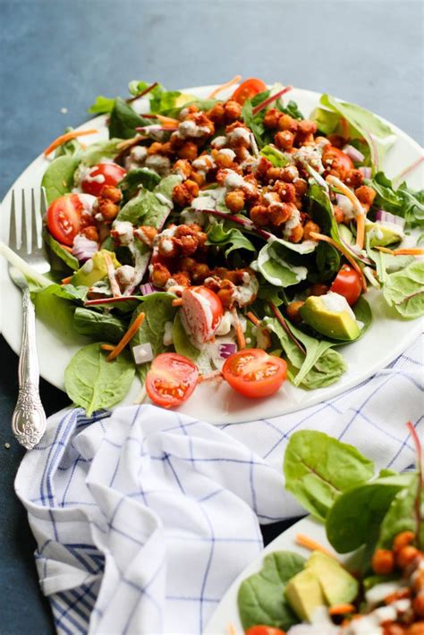 Bbq Chickpea Salad With Hemp Heart Ranch 14 Flora And Vino