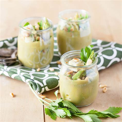 Recette Verrine De Cr Me Dasperge Verte Au Bleu Et Pignons De Pin