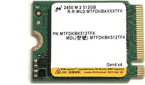 Micron 2450 512GB M.2 2230 Nvme SSD - Hepsiburada Global
