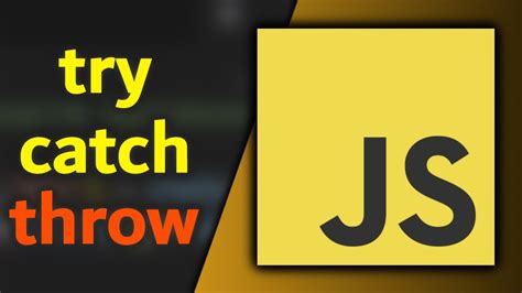 Javascript Try Catch Und Throw Einfach Am Beispiel Erkl Rt Youtube