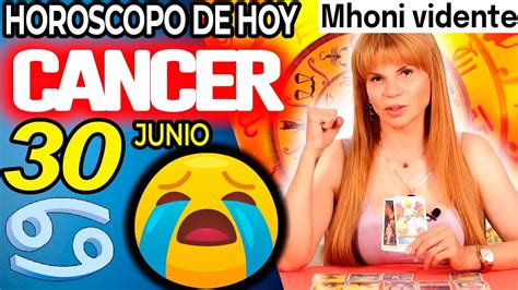 𝐋𝐋𝐎𝐑𝐀𝐑𝐀𝐒 𝐂𝐎𝐍 𝐄𝐒𝐓𝐎 MONHI VIDENTE Horoscopo de hoy CANCER 30 DE