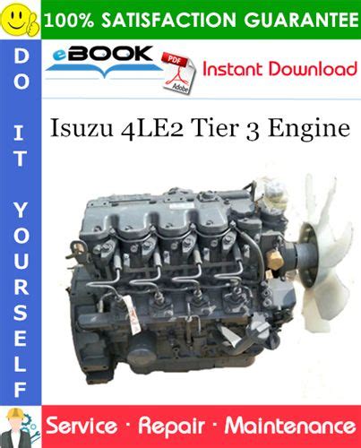 Isuzu 4le2 Tier 3 Engine Service Repair Manual Repair Manuals Repair And Maintenance Repair