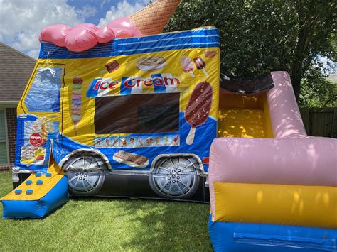 Usa Ice Cream Truck Moonwalk Sky High Party Rentals