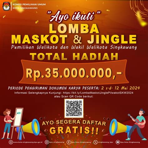 KPU Singkawang Gelar Lomba Maskot Dan Jingle Pilwako 2024 Total Hadiah