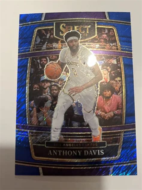 Panini Select Anthony Davis Concourse Blue Shimmer Prizm