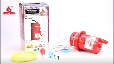 Smart Red Automatic Instant Running Water Heater Mr Shot Youtube