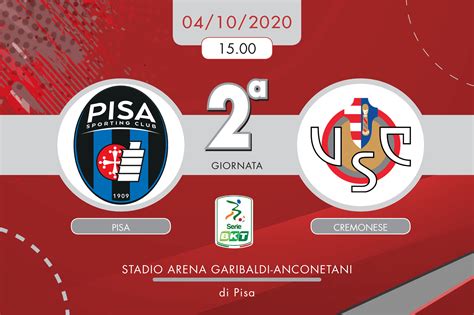 pisa cremonese   tabellino  cronaca cuore grigiorosso cremonese