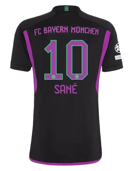 Sané Bayern Munich 23 24 UCL Away Jersey JerseyMotion