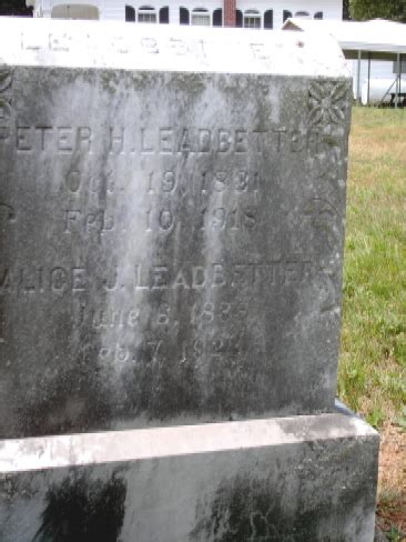 Peter Henry Leadbetter Find A Grave Memorial