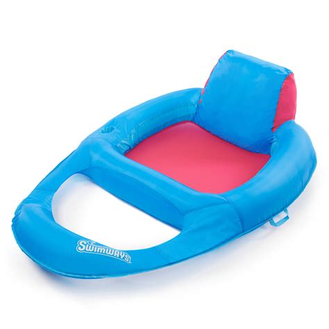 Swimways Spring Float Premium Recliner Pool Lounger With Hyper Flate