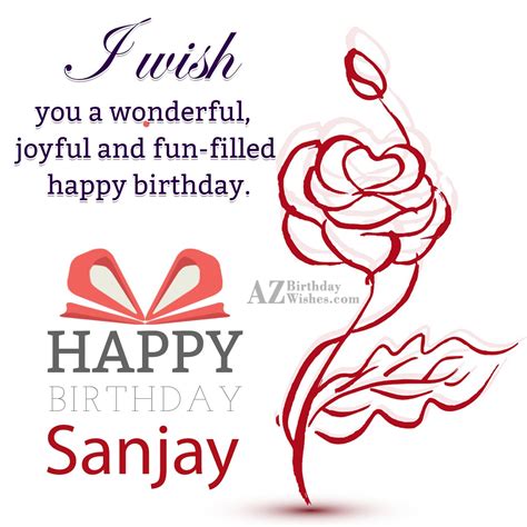 Happy Birthday Sanjay