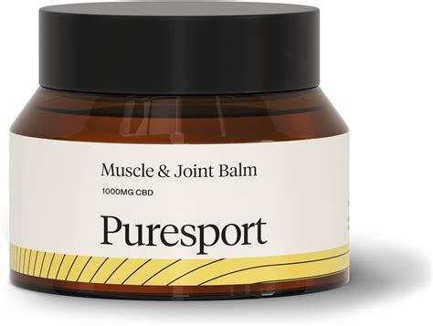 Puresport 1000mg Muscle And Joint Balm 50ml Infused With Lavender Lemongrass Witch Hazel