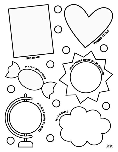 All About Me Printable Worksheets - 50 FREE Printables | Printabulls ...