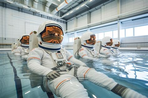 Instalación de entrenamiento de gravedad cero astronautas en una