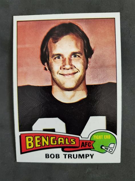 Bob Trumpy Cincinnati Bengals Topps Football Ebay