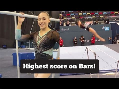 Kaylia Nemour ALG Scores Huged 15 433 On Uneven Bars 2024 Baku