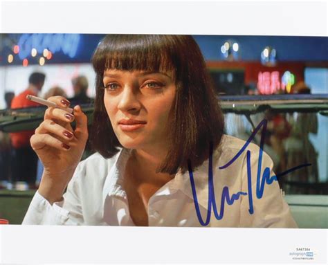 Uma Thurman Signed Pulp Fiction 8x10 Photo AutographCOA COA