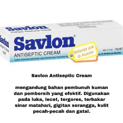 Jual Savlon Antiseptic Cream Krim Luka 75g Original Product