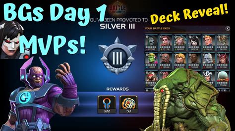 Bgs My Day 1 Mvps 14 1 Record Deck Reveal Tips And Tricks Week 1 Bulwark Meta Mcoc Youtube