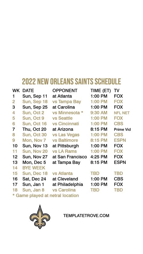 New Orleans Saints Wallpaper 2022