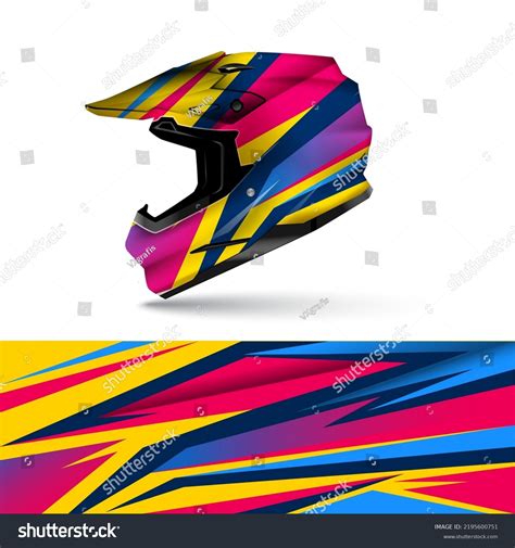 Automotive Racing Helmet Design Vector Stock Vector (Royalty Free ...