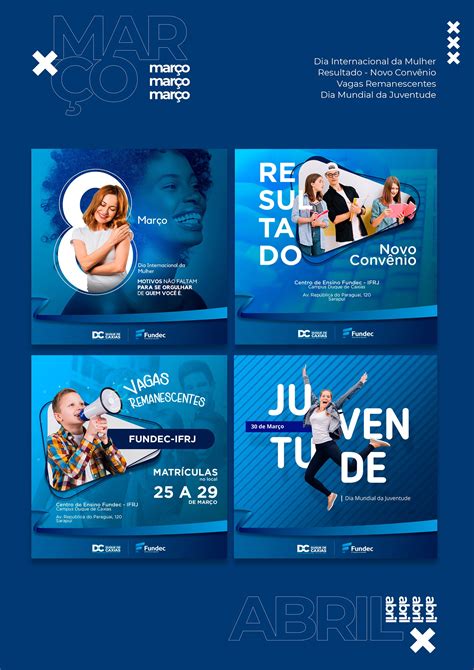 Social Media 2019 Fundec On Behance Social Media Design Social Media Ideas Design Social