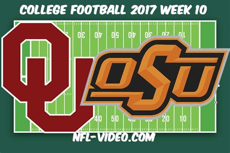 Oklahoma vs Oklahoma State Football Full Game & Highlights 2017 College ...