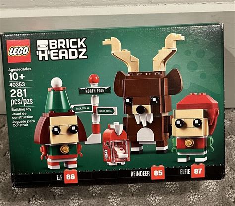 LEGO BRICKHEADZ Set 40353 Reindeer Elf And Elfie NEW SEALED