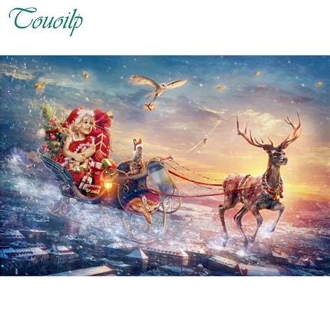 5d Diy Diamond Painting Full Square Christmas Santa Claus Embroidery