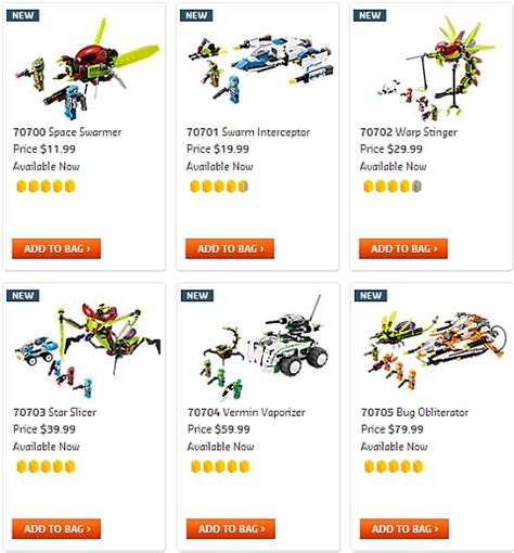 Lego Galaxy Squad 2013 Summer Sets