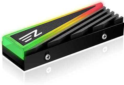 EZDIY FAB NVME M 2 Aluminiumkühlkörper 12V 4 poliger RGB Kühler für