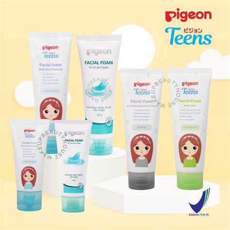 Jual Pigeon Teens Facial Foam Daily Mild Acne Care Deep Cleansing