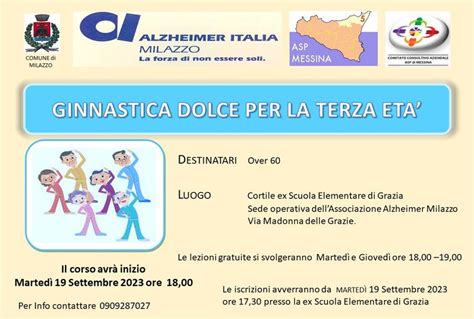 19 Settembre A Milazzo Ricominciano Le Lezioni Gratuite Di Ginnastica