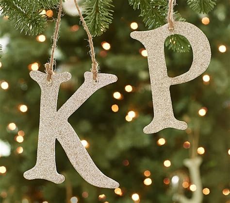 Glitter Alphabet Letter Ornaments Pottery Barn Kids