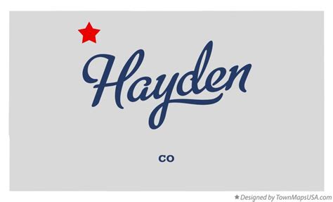 Map of Hayden, CO, Colorado