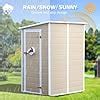 Amazon Cdcasa X Ft Storage Shed Waterproof Resin Outdoor