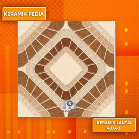 Jual Keramik Kasar Untuk Garasi Atau Teras LUXAGRESS Domus Brown 40x40