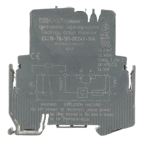 E T A Esx10 Tb 101 Dc24v 10a Electronic Circuit Protector