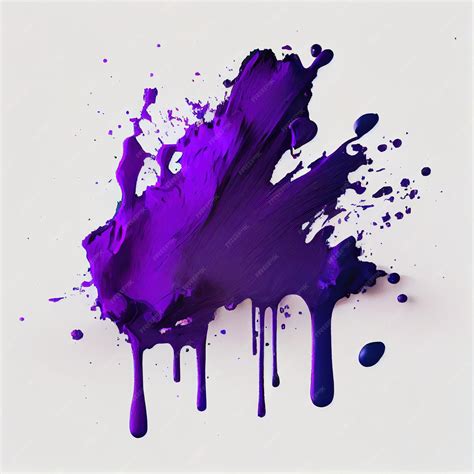 Premium Photo | Purple paint blotch and splash paint