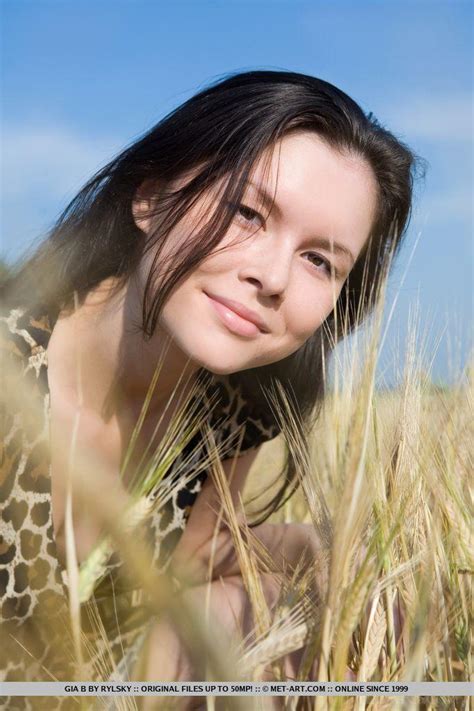 Brunette Hottie Gia B Strips Naked In The Open Field Porn Pictures XXX Photos Sex Images