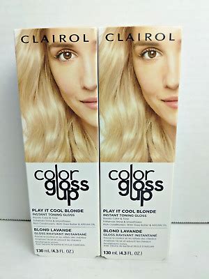 X Clairol Color Gloss Up Temporary Toning Hair Color Toasted Blonde Ebay