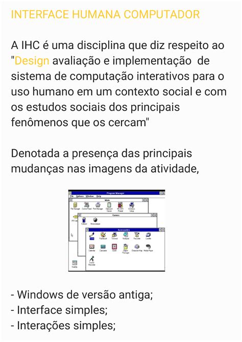 Atividade IHC1 Interface Humano Computador Ihc