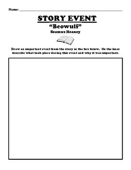 Beowulf Story Event Worksheet By Bac Education Tpt