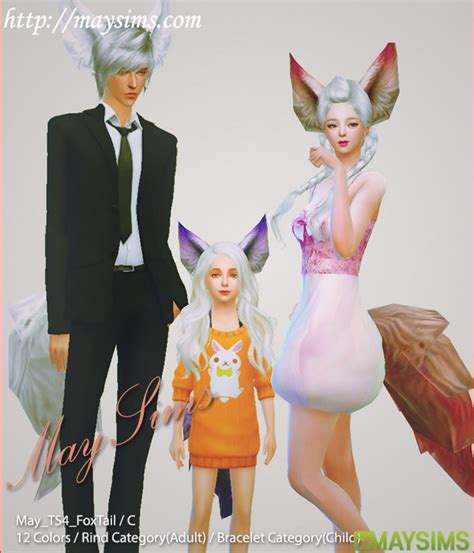 Foxtail And Ears - Sims 4 Accessories