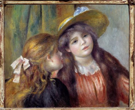 Porträt von zwei Mädchen Gemälde von Pierre Auguste Renoir 1841 1919