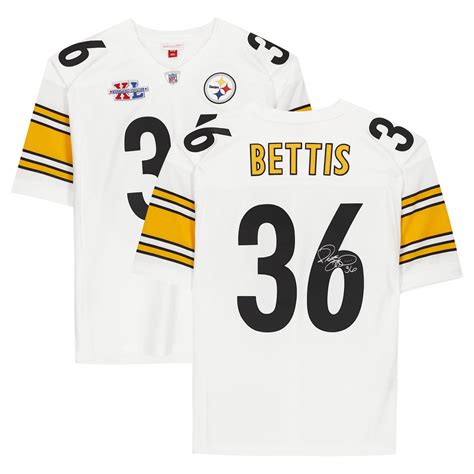 Jerome Bettis Pittsburgh Steelers Autographed White Mitchell & Ness ...