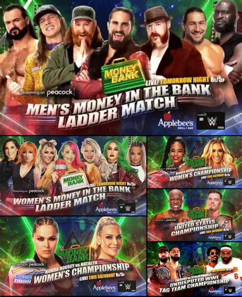 Card For Tonights Tomorrows Wwe Money In The Bank 2022 [smackdown