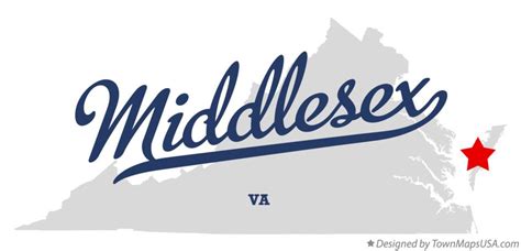 Map of Middlesex, VA, Virginia