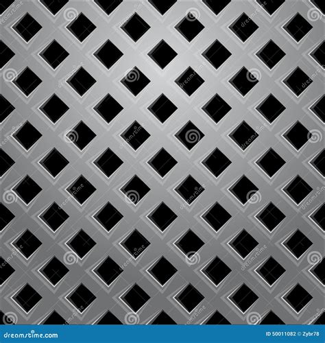 Metal Grid Seamless Pattern Stock Vector Illustration Of Black